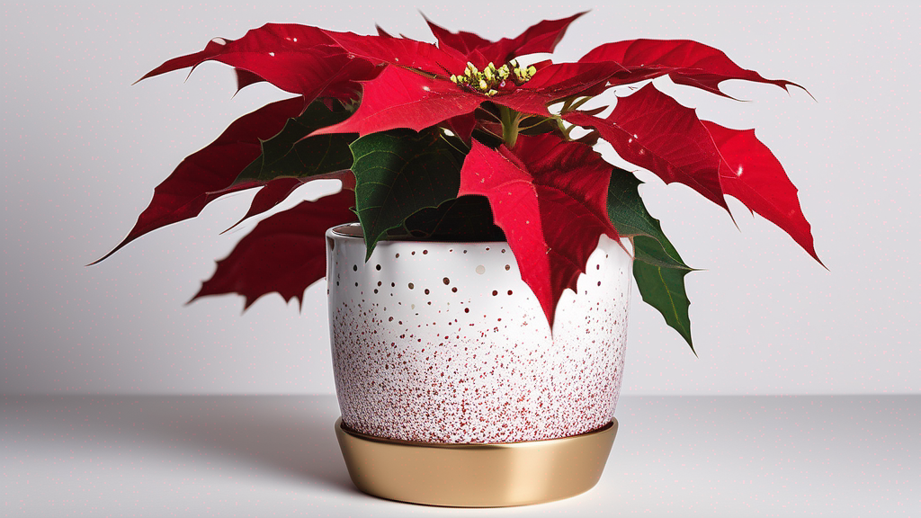 Poinsettia ‘Red Glitter’ – Festive Speckled Holiday Plant